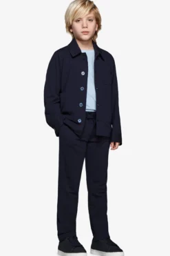Overshirt jersey blu Kids