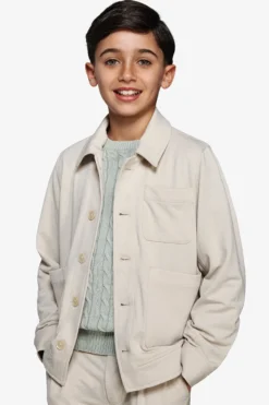 Overshirt jersey sabbia Kids
