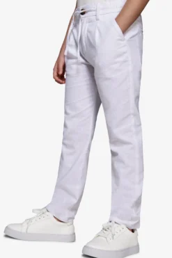 Pantalaccio misto lino bianco Kids