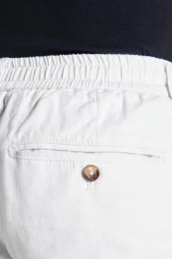 Pantalaccio misto lino bianco