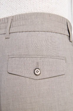 Pantalaccio tela melange tortora