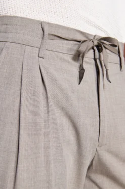 Pantalaccio tela melange tortora