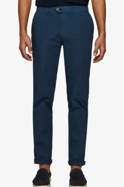 Pantalone chino cavalry stretch blu