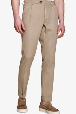 Pantaloni cavalry tortora