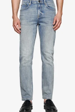 Pantaloni denim blu medio