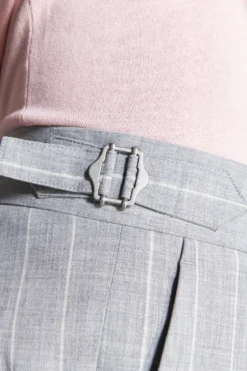 Pantaloni gessati grigi