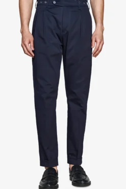 Pantaloni Herringbone blu