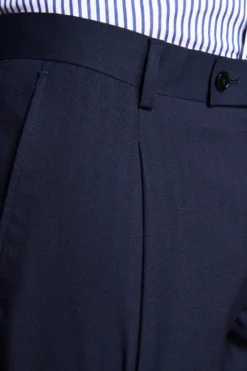 Pantaloni Herringbone blu
