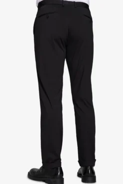 Pantaloni jersey tecnico neri slim