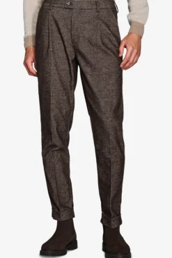 Pantaloni occhio di pernice moro