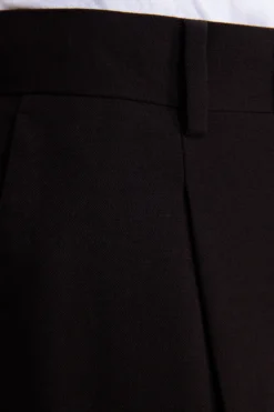 Pantaloni straight fit in tela moro