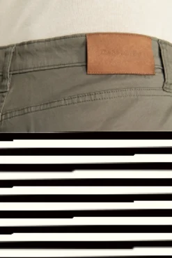 Pantaloni 5 tasche gabardina verdi