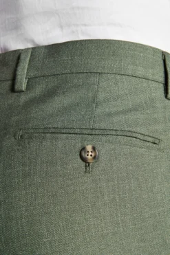 Pantaloni tela fiammata verde