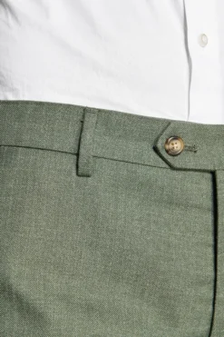 Pantaloni tela fiammata verde