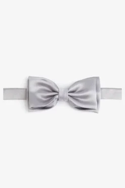 Papillon satin grigio