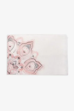 Pashmina disegno cashmere rosa