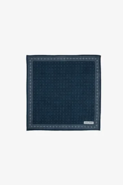 Pochette a pois blu