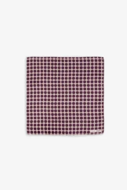 Pochette disegno cerchi bordeaux