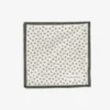 Pochette disegno micro fiore panna