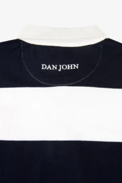 Polo a righe blu Kids Dan John x Fiamme Oro Rugby
