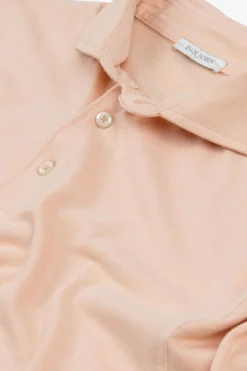 Polo in jersey pesca