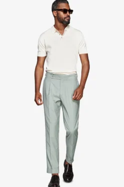 Polo in maglia basic in cotone ghiaccio