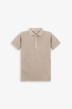 Polo piquet tortora Kids