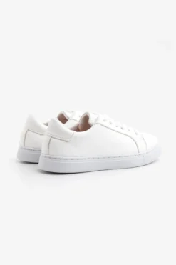 Sneakers in ecopelle bianca Kids