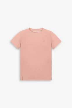 T-shirt basic con ricamo rosa Kids