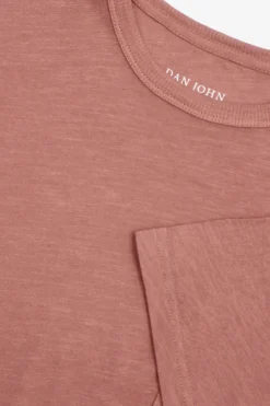 T-shirt girocollo con taschino cipolla