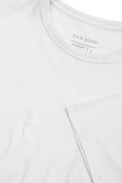 T-shirt girocollo con taschino bianca