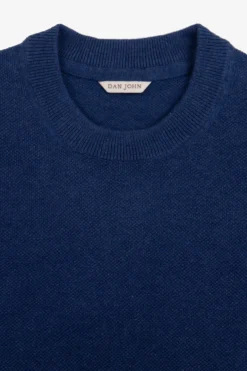 T-shirt in maglia armaturata royal