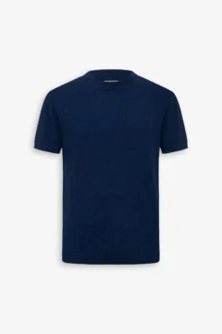 T-shirt in maglia armaturata royal