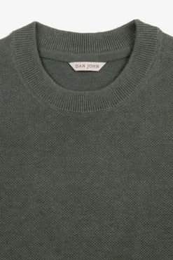 T-shirt in maglia armaturata verde