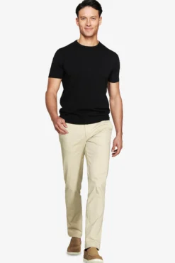 T-shirt in maglia basic in cotone nera