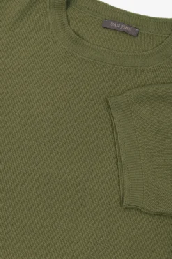 T-shirt in maglia nido d'ape militare