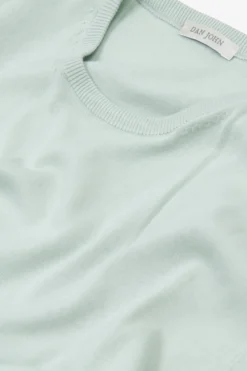 T-shirt in maglia salvia
