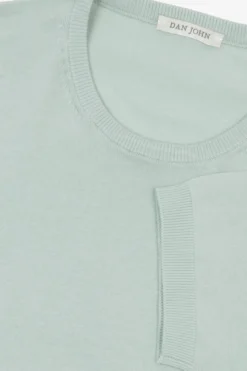 T-shirt in maglia salvia