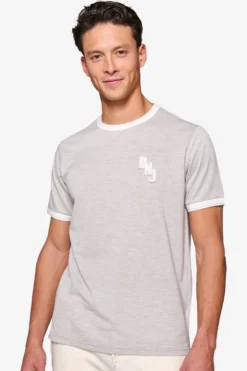 T-shirt piquet DNJ grigio melange