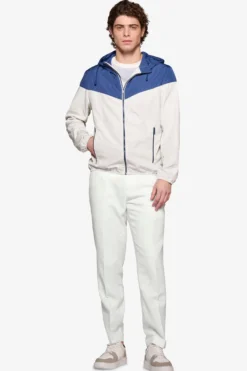 Wind jacket bicolore avion